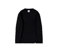 Pretty Green Men's Marylebone Cable Knit Jumper Small Black