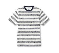 Pretty Green Men's Eclipse Stripe Regular Fit T-Shirt 2X Large Blue