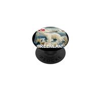 Pretty Greenland View with Nature and Ice Bear Graphic PopSockets Adhesive PopGrip