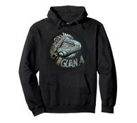 Pretty Iguana Reptiles Outfit for Man and Woman Pullover Hoodie