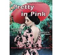 Pretty in Pink: 48-Page Coloring Book in Greyscale for Adults. Pink is the main focus in this beautiful book. There are portraits, women, children, long gowns, flowers and so much more.