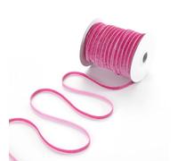 Pretty Jolly Hot Pink Velvet Glitter Ribbon - 1/4 Inch x 50Yd for Gift Wrapping, Christmas Tree & Wreath Decoration, Hair Bows & Crafts