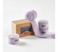 Pretty Jolly Light Purple Cotton Ribbon for Gift Wrapping Handmade Rustic Frayed Ribbon for Flower Bouquet 1 Inch x 20 Yd Fabric Ribbons for Craft Wedding Invitations Holiday Decor Hair Sewing