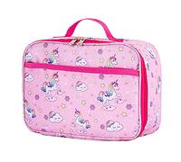 Pretty Jolly Mini Kids Lunch Box, Insulated Reusable Lunch Bag for Girls & Boys, Thermal Meal Container Tote with Waterproof Liner, Hot or Cold Snacks Lunchbox for School,Work,Picnic (Unicorn Pink)