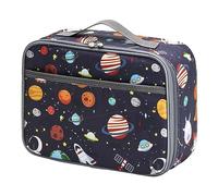 Pretty Jolly Mini Kids Lunch Box, Insulated Reusable Lunch Bag for Girls & Boys, Thermal Meal Container Tote with Waterproof Liner, Hot or Cold Snacks Lunchbox for School,Work,Picnic (Space)