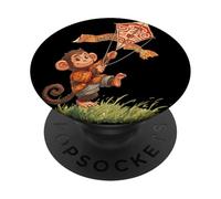 Pretty Kite Fly Monkey for Windy Lovers PopSockets Adhesive PopGrip
