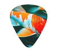 Pretty Koi Fish Exceptional Guitar Pick â€“ Single-Side Full-Print, Abs Material Plectrum â€“ Diverse Thickness For Varied Music Experience â€“ Ideal For Guitars And Ukuleles,Guitar Pick,