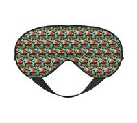 Pretty Koi Fishprint Travel Office Airplane Night Sleep Shading Blindfold Adjustable Strap Eye Mask