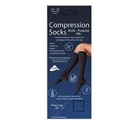 Pretty Legs UK Travel Maternity Sports Fine Rib Compression Socks (UK 4 - 7)