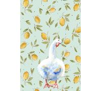 Pretty Lemon and Goose Hardback Notebook. A5/6"x9"/300 Lined Pages/Hardback. Gardening Notebooks. Pretty Notebooks for Mum's Birthday. Cottage Core Gifts for Her.