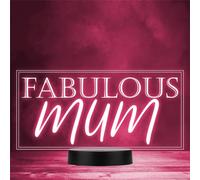 Pretty Letters Fabulous Mum Mother's Day Personalised Gift Colour Night Light | Personalised Gift For Home, Lamp Room Décor | Kids & Adults Night Lights With Name | Personalised Gift For Bedroom |