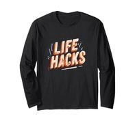 Pretty Life Hacks Statement Emblem Long Sleeve T-Shirt