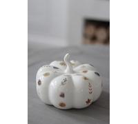 Pretty Little Home Ceramic Pumpkin Autumnal Pattern - Large