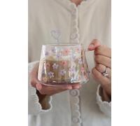 Pretty Little Home Double Wall Glass Mug - Wrap Around Bloom