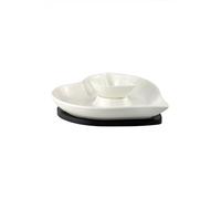 Pretty Little Home Heart Plate Serving Dish - Black