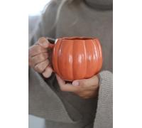 Pretty Little Home Large Pumpkin Mug - Autumnal Orange