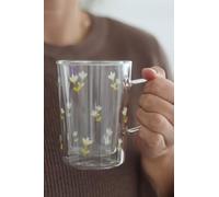 Pretty Little Home Slim Double Wall Glass Mug - Early Autumn