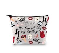 Pretty Little L Inspired Makeup Bag PLL Tv Show Fans Gift Friendship Gift PLL Fiction Tv Zipper Pouch (Immortality My Darlings ku)