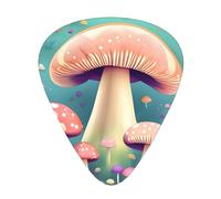 Pretty little mushrooms 12 Piece Guitar Pick Set Durable Non Slip Different Sizes for Electric Guitar Acoustic Guitar Ukulele