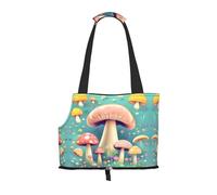 Pretty Little Mushrooms Printed Portable Foldable pet Shoulder Bag, Suitable for Carrying Small Pets
