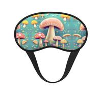 Pretty Little Mushrooms Sleep Mask Soft Eye MaskBlindfold Eyeshade Smooth Comfortable Eye Cover with
