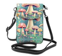 Pretty little mushrooms Small Cell Phone Purse Women's small crossbody bag with adjustable shoulder strap