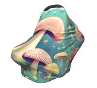 Pretty little mushrooms Versatile full-print Stroller Chair Cover/Nursing Cover, specially designed for your baby