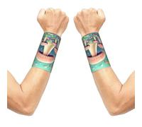 Pretty little mushrooms Wrist sleeve.Elastic Athletic Sleeve Pair,