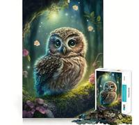 Pretty Little Owl Jigsaw Puzzles for Adults1000 Pieces Boost Memory Soothing Fun Premium Cut Thoughtful Gift (50x75cm)