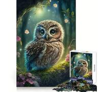 Pretty Little Owl Teenagers Puzzles 1000 Piece Jigsaws Boost Recall Relax Time Accurate Edge Amazing Present (38x52cm)