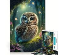 Pretty Little Owl Teenagers Puzzles 1000 Piece Jigsaws Boost Recall Relax Time Accurate Edge Amazing Present (38x52cm)