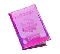 Pretty Little Passports Chrome Passport Cover Holder Book USA, Pink, Passport Cover