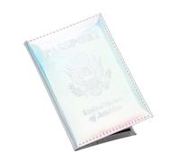 Pretty Little Passports Chrome Passport Cover Holder Book USA, Silver, Passport Cover
