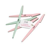 Pretty London - Angled Dermaplaner - Dermaplaning Blades for Face & Brows, Painless Facial Hair Remover for Women, Eyebrow Shaper & Exfoliator, Ladies Razor for Smooth, Glowing Skin, 5 Pack