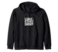 Pretty Long Story Short Emblem Zip Hoodie
