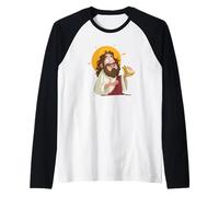Pretty Lord Sandwich Costume with Jesus Christ Raglan Baseball Tee