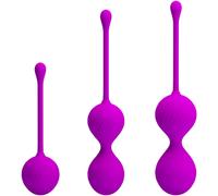 Pretty Love 3 Piece Silicone Weighted Kegel Ball Training Set
