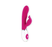PRETTY LOVE Flirtation Dual-Action Felix Vibrator & Stimulator, Length 21 cm, Width 3.1 cm , Poids 0.186 Kg, Color Pink
