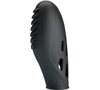 Pretty Love Gilo black silicone finger vibrator, precise touch, Poids 0.025 Kg, Color Black
