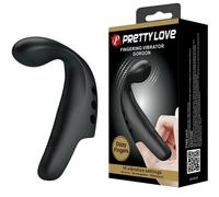 Pretty Love Gorgon rechargeable finger vibrator black, 10 modes, Poids 0.090 Kg, Color Black