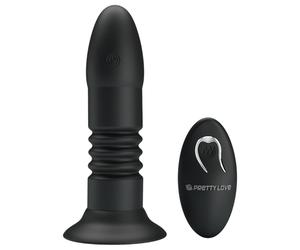 Pretty Love Magic Jinger - thrusting anal vibrator (black)