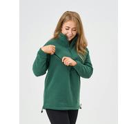 Pretty Mama Quarter Zip Oversized Breastfeeding Fleece - Forest Green - XSmall (6-8)
