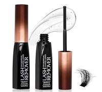 Pretty memory Eyelash Glue Remover for Cluster & Individual Lashes - 5ml Gentle Liquid Remover, Spiral Brush for Precise Root Application, Fast Bond Dissolving in Seconds, At-Home Self Use Only