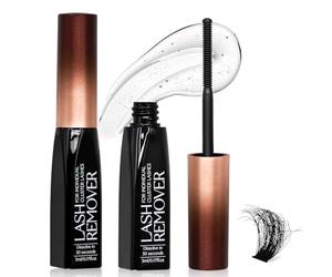 Pretty memory Eyelash Glue Remover for Cluster & Individual Lashes - 5ml Gentle Liquid Remover, Spiral Brush for Precise Root Application, Fast Bond Dissolving in Seconds, At-Home Self Use Only
