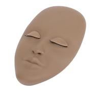 Pretty Memory Lash Mannequin Head, Eyelash Mannequin Head with Eyelids Silicone Mannequin Head Makeup Practice and Lash Extension Training, Lash Mannequin Head Silicone Removable