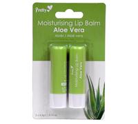 Quest Leisure Lip Balm Moisturising Aloe Vera 4.3g x2 Assorted Scents