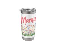 Pretty Mother's Day Mama with Wildflowers Stainless Steel Insulated Tumbler