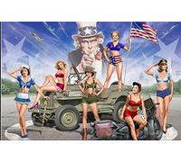 PRETTY, NICE, US GIRLS Pin-Up 6 fig. 1/35 MASTER BOX 35183 by Masterbox