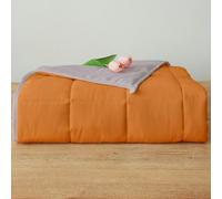 PRETTY NIGHT Weighted Blanket 20lbs Queen Size Orange Grey 60"x80" Weighted Blankets for Adults Heavy Blanket are Comfortable and Cozy