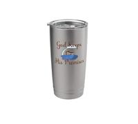 Pretty Noah and The Ark God Keeps His Promises Religious Stainless Steel Insulated Tumbler